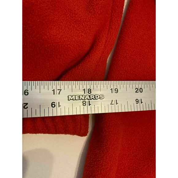 Polaroid Womens Cropped 1/4 Zip Color Block Pullover Sweatshirt Size Medium Red - Picture 7 of 8